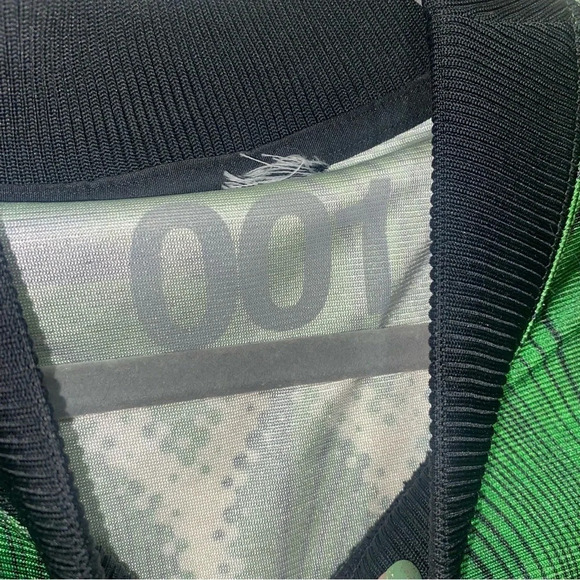 Nike x Off-White Allover Print Kelley Green long sleeve Jersey tags cut off mens - Picture 12 of 16